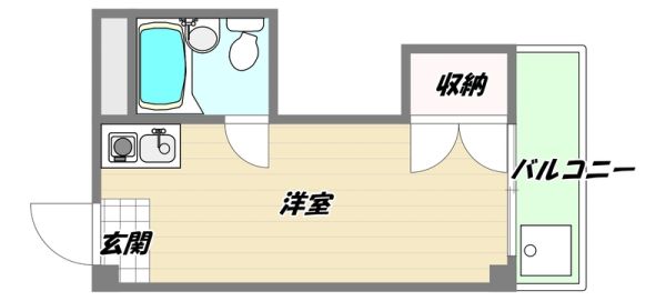 1Rの間取り画像
