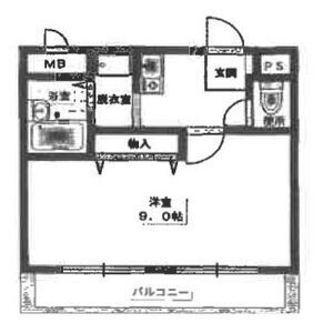 1Kの間取り画像